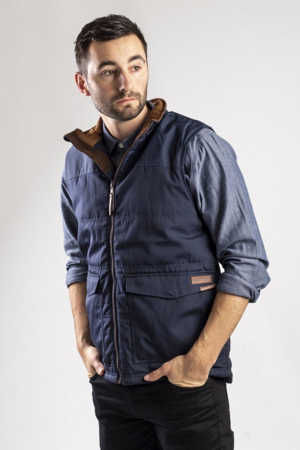 Hernyó Ag Vest Zip Up Eclipse