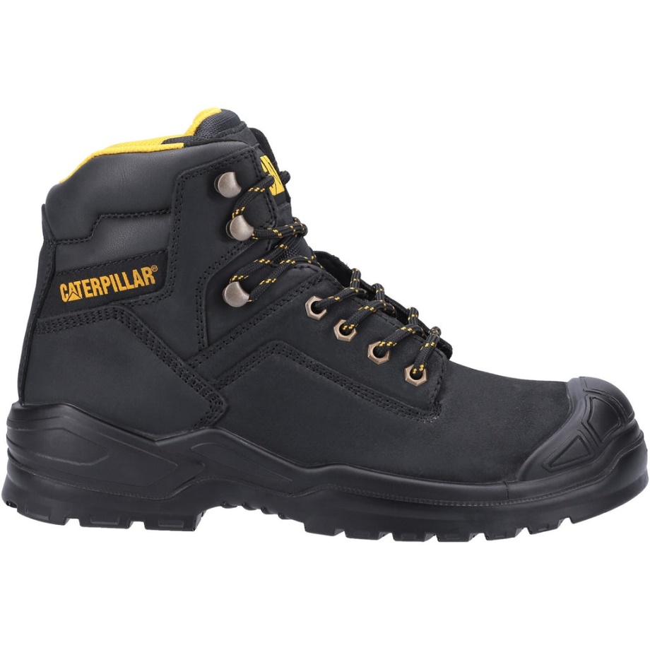 Caterpillar Striver Mid S3 Biztonsági Bakancs S3 Fekete