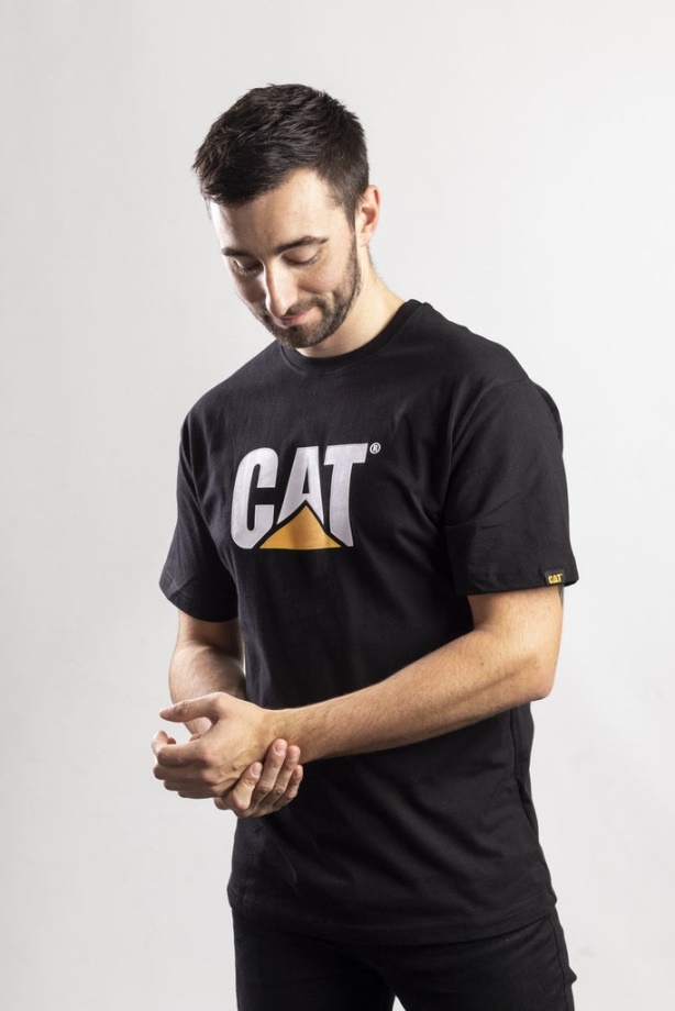 Hernyó Védjegy Logós Póló Fekete