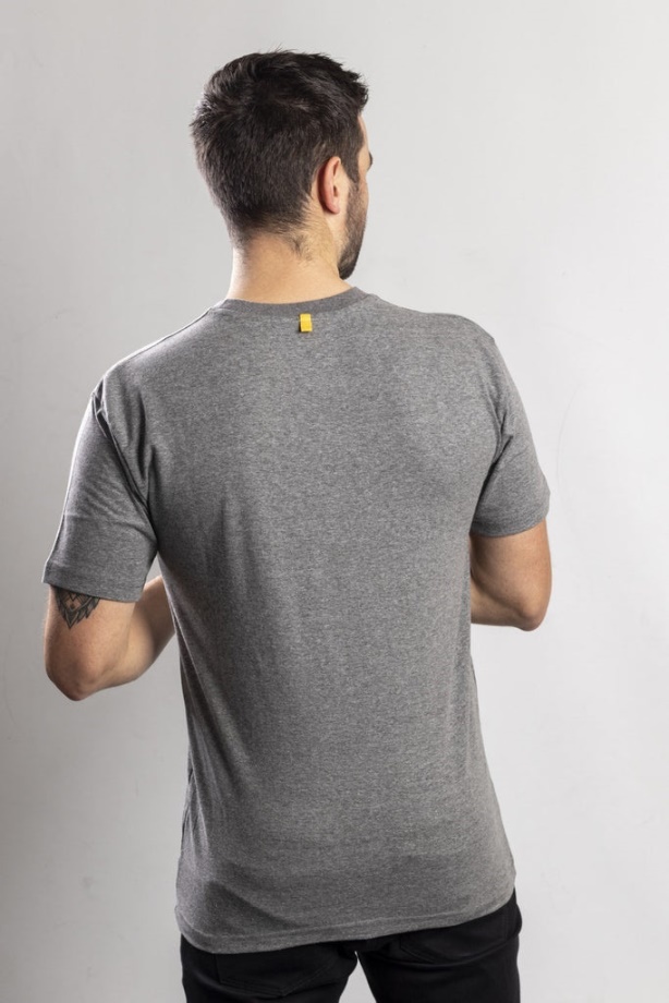 Hernyó Védjegy Logós Póló Sötét Hanga Szürke