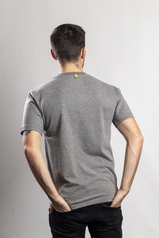 Hernyó Védjegy Logós Póló Sötét Hanga Szürke