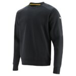 Caterpillar Essentials Crewneck Pulóver Fekete