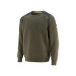 Caterpillar Essentials Crewneck Pulóver Hadsereg Moha