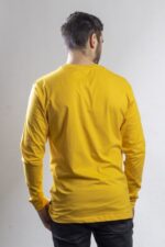 Hernyó Védjegy Banner Hosszú Ujjú Póló Sárga - Image 3